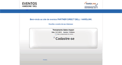 Desktop Screenshot of eventosdell.hardlink.com.br